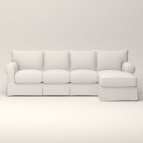 Farmhouse & Rustic Slipcovered Sectional Sofas Birch Lane